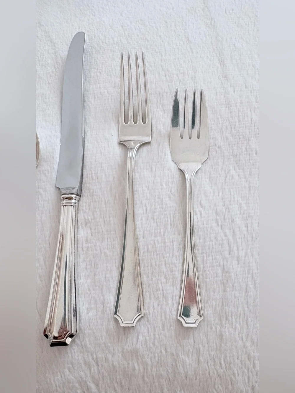 1910 Sterling Flatware Fairfax 5 Piece Place Setting Gorham Antique